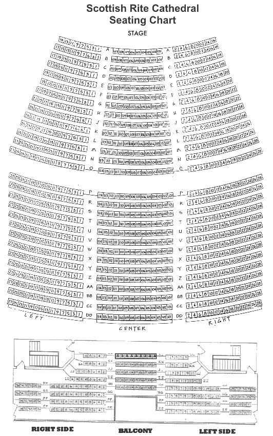 Scottish Rite Theater Seating Chart